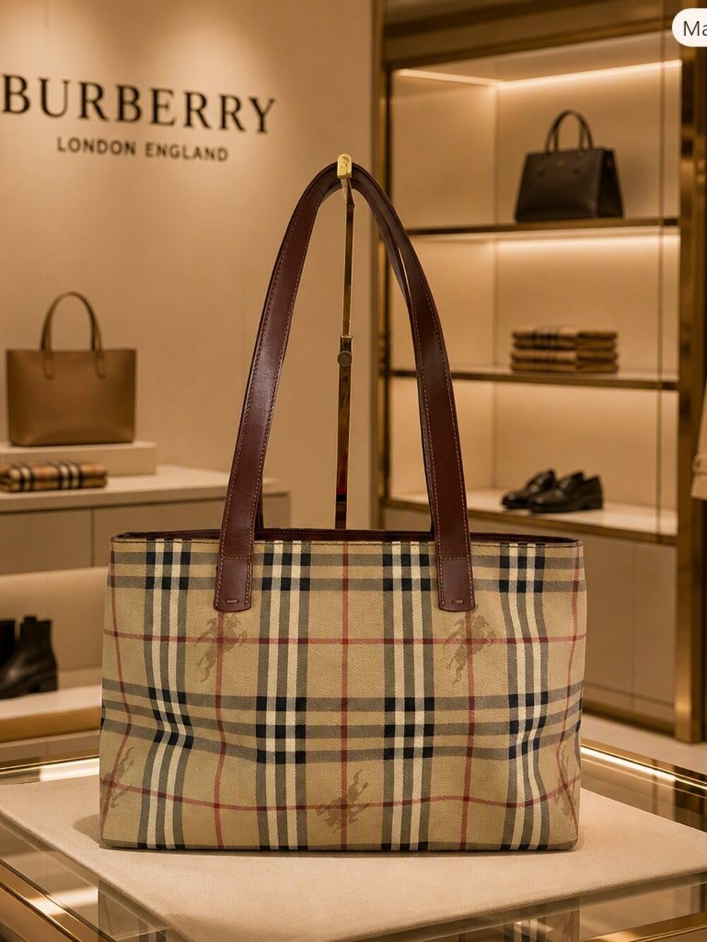 Burberry Haymarket Check Tote